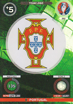 Team Logo Portugal Panini UEFA EURO 2016 #262